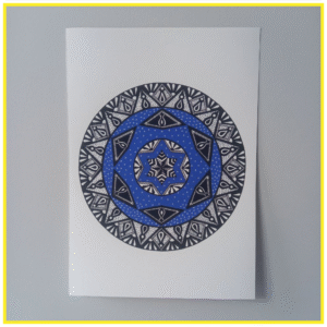 Starry mandala print