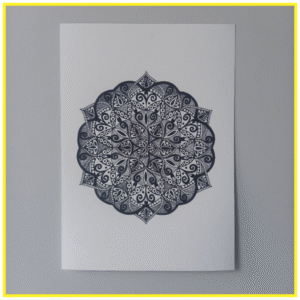 B&W Mandala print